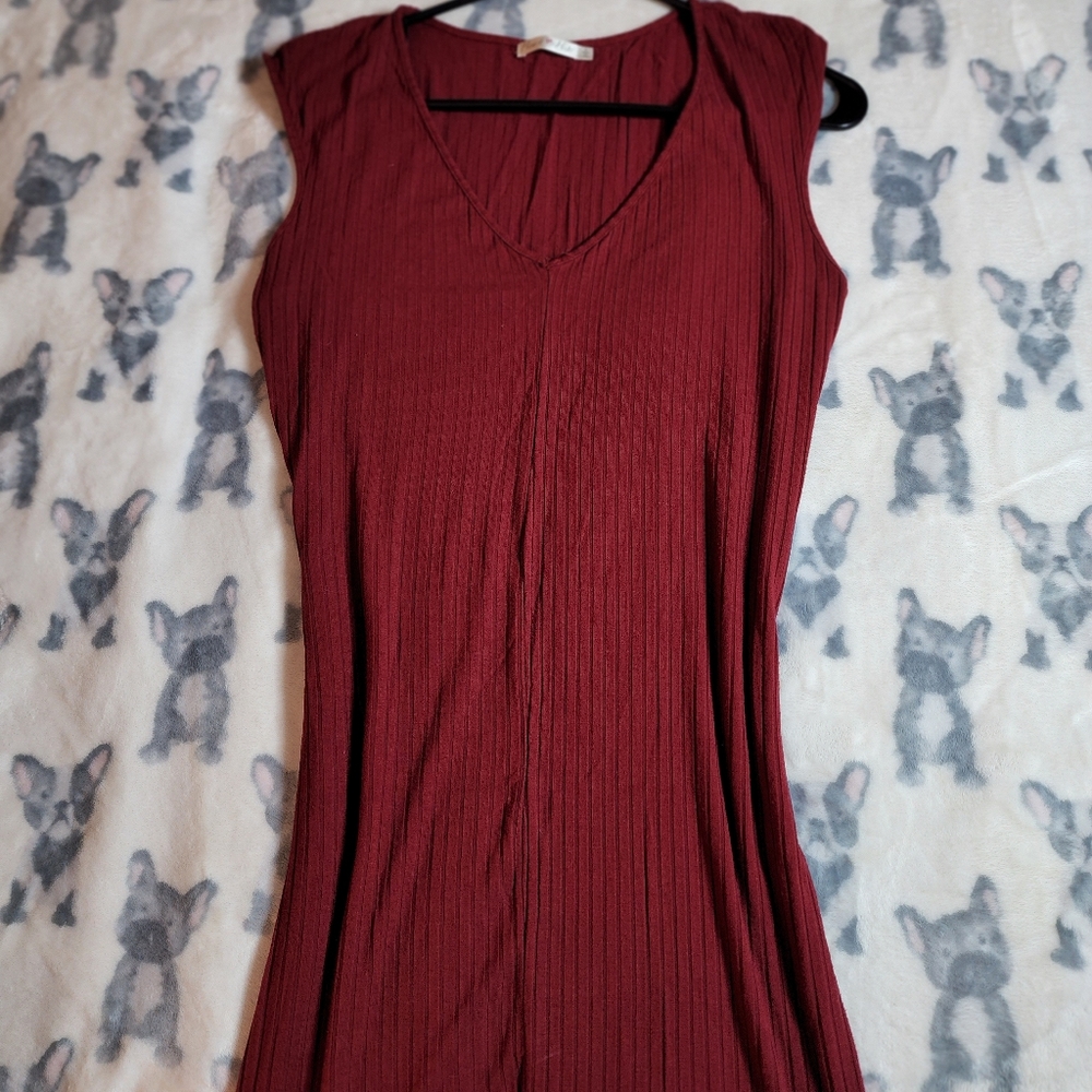 Burgundy Dress - L